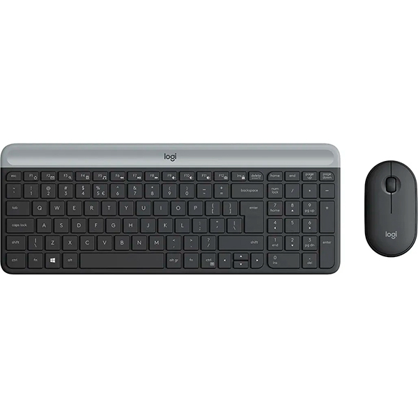 IT/kbrd Комплект клавиатура и мышь беспроводные Logitech MK470 Wireless Slim Graphite (920-009204)