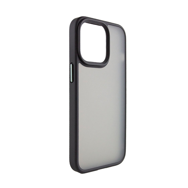 Чехол накладка Mate Plus Metal Buttons Case для iPhone 13 Pro Max Black