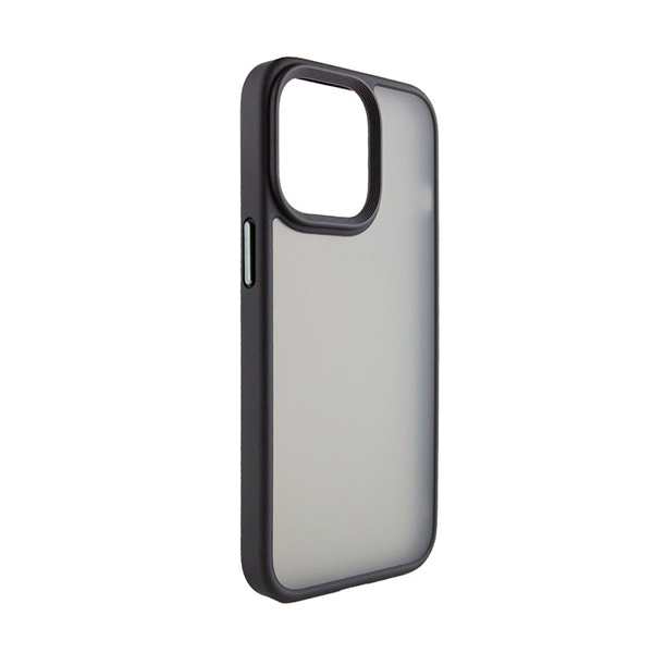 Чехол накладка Mate Plus Metal Buttons Case для iPhone 12 Pro Max Black