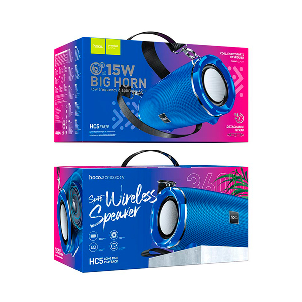 Портативна Bluetooth колонка Hoco HC5 Cool Enjoy Power (Blue)