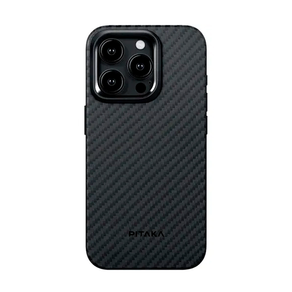 Чохол Pitaka iPhone 15 Pro Max Case with MagSafe Black/Grey (KI1501PMP)