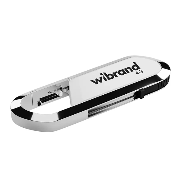 Флешка Wibrand 4GB Aligator USB 2.0 White (WI2.0/AL4U7W)