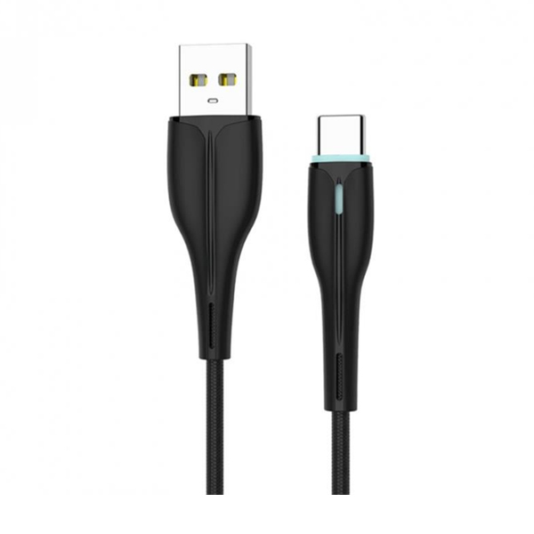 Кабель SkyDolphin S48T USB to USB Type-C 1m Black (USB-000424)