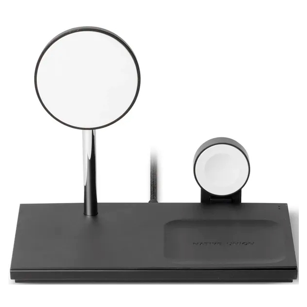 Бездротовий зарядний пристрій Native Union Wireless Charger Base Station Snap 3-in-1 Black (SNAP-3IN1-BLK-EU)