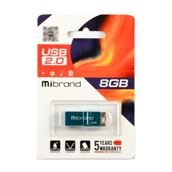 Флешка Mibrand 8GB Chameleon Light Blue (MI2.0/CH8U6LU)