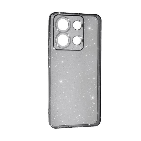 Чехол Silicon Shiny Case Xiaomi Note 13 4G Glitter Clear/Black