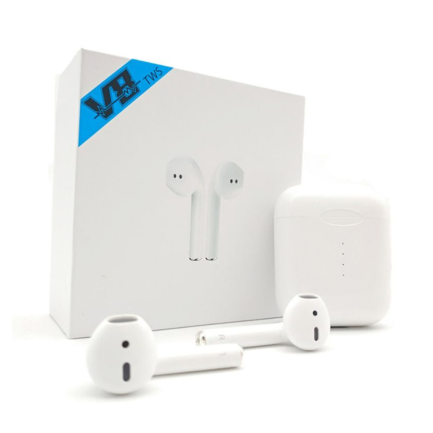 Bluetooth Наушники Air Pods V8-TWS + Pop Up White