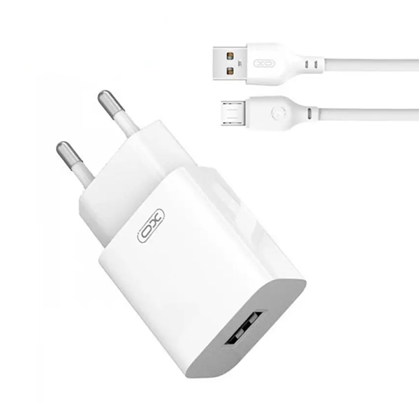 МЗП XO L99 2.4A + Micro USB Cable White