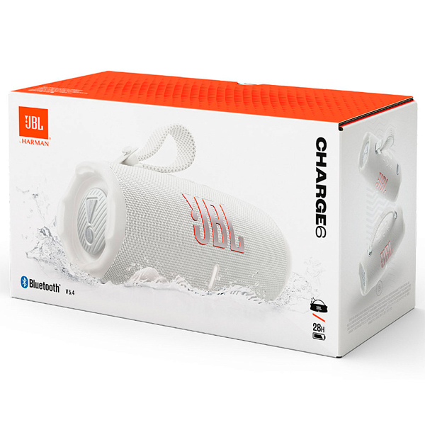 Портативна колонка JBL Charge 6 White (JBLCHARGE6WHT