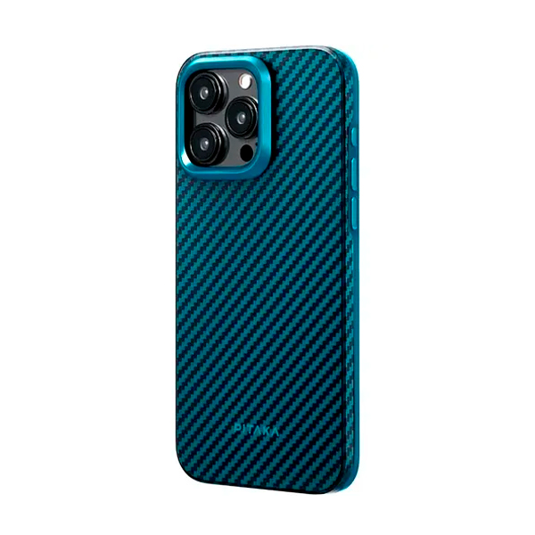 Чохол Pitaka iPhone 15 Pro Max Case with MagSafe Black/Blue (KI1508PMPA)