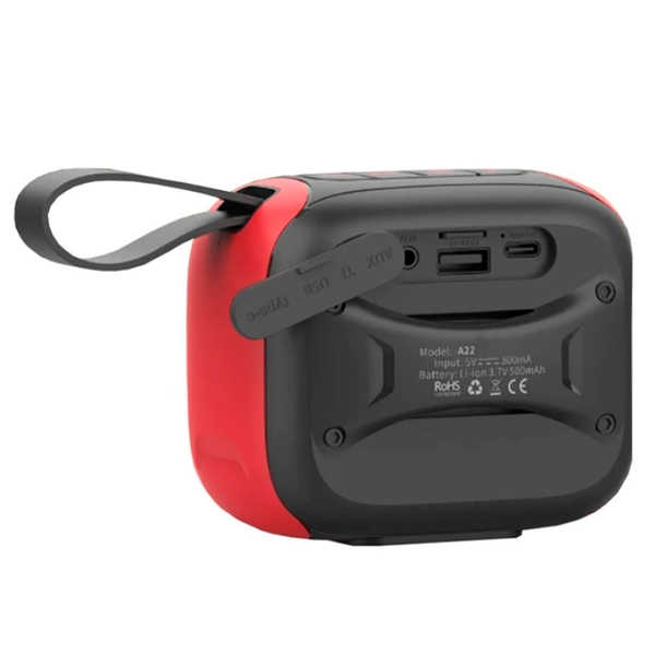 Портативна Bluetooth колонка Hopestar A22 Black/Red