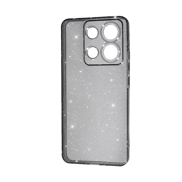 Чехол Silicon Shiny Case Xiaomi Note 13 4G Glitter Clear/Black