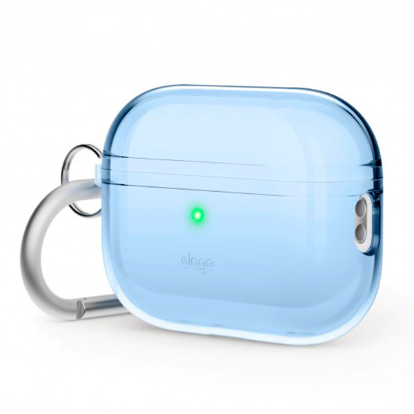 Футляр для навушників Elago Clear Hang Case Aqua Blue for Airpods Pro 2nd Gen (EAPP2CL)