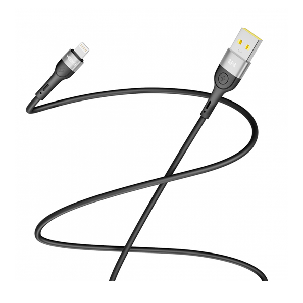 Кабель Yoki Extra YK-EX11 Lightning 2.4A 1.2m Black