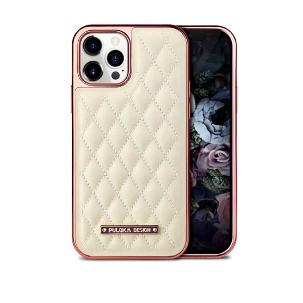 Чохол Puloka Leather Case для iPhone 12 Pro Max White