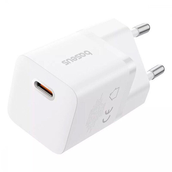 МЗП Baseus GaN5 Fast Charger Mini 1C 25W Moon White (P10110909213-00)