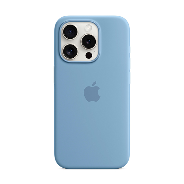 Чохол Apple iPhone 15 Pro Silicone Case with MagSafe Winter Blue (MT1L3)