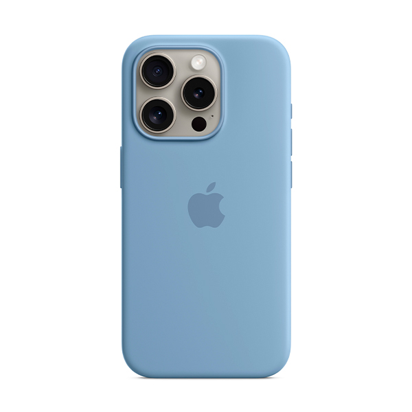 Чехол Apple iPhone 15 Pro Silicone Case with MagSafe Winter Blue (MT1L3) UA