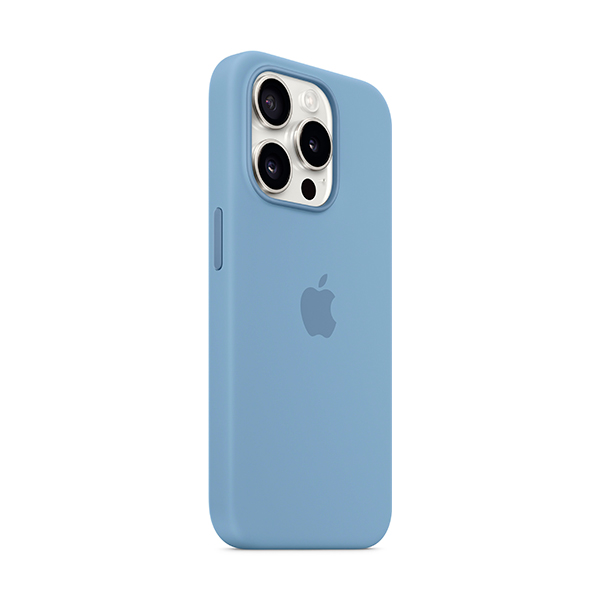 Чехол Apple iPhone 15 Pro Silicone Case with MagSafe Winter Blue (MT1L3) UA