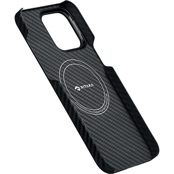 Чехол Pitaka iPhone 15 Pro Case with MagSafe Black/Grey (KI1501P)