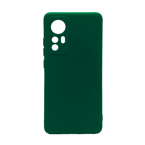 Чехол Original Soft Touch Case for Xiaomi 12/12X Dark Green with Camera Lens