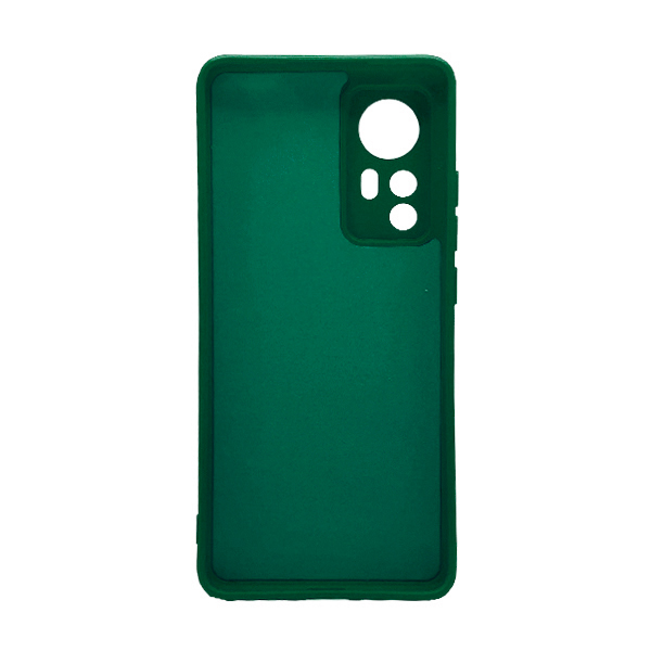 Чехол Original Soft Touch Case for Xiaomi 12/12X Dark Green with Camera Lens