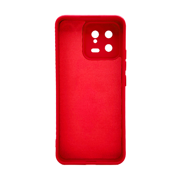 Чехол Original Soft Touch Case for Xiaomi 13 Red with Camera Lens