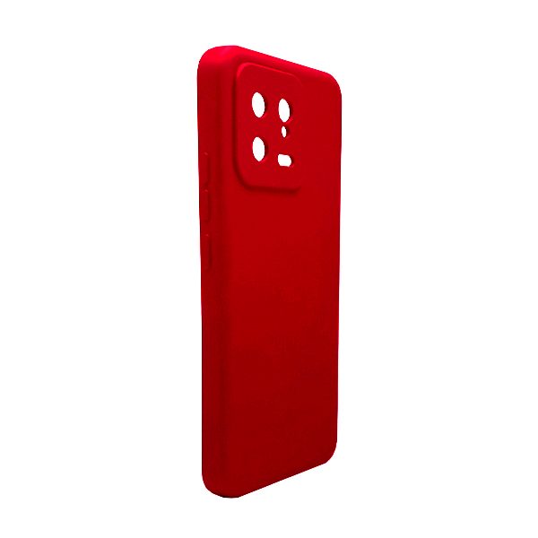 Чехол Original Soft Touch Case for Xiaomi 13 Red with Camera Lens