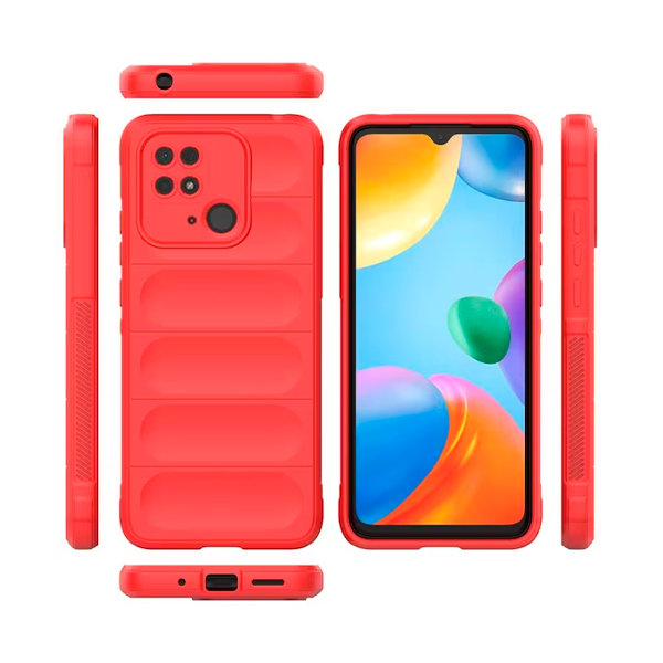 Чохол Cosmic Magic Shield for Xiaomi Redmi 10с/Poco C40 Red with Camera Lens