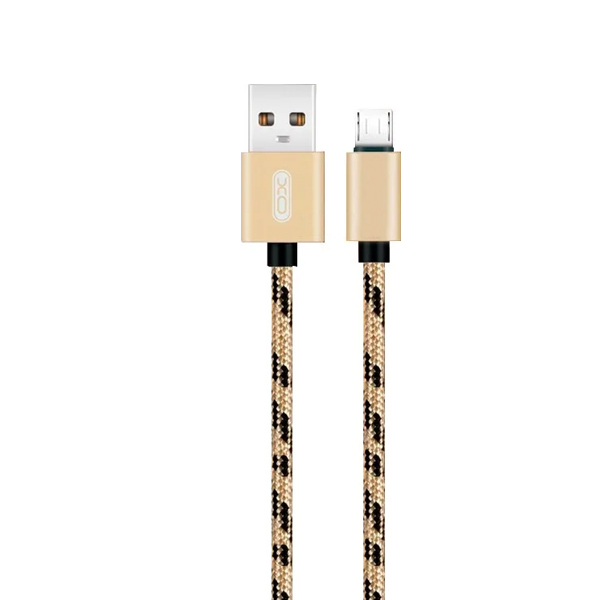 Кабель XO NB10 Micro USB 1m 2.4A Gold