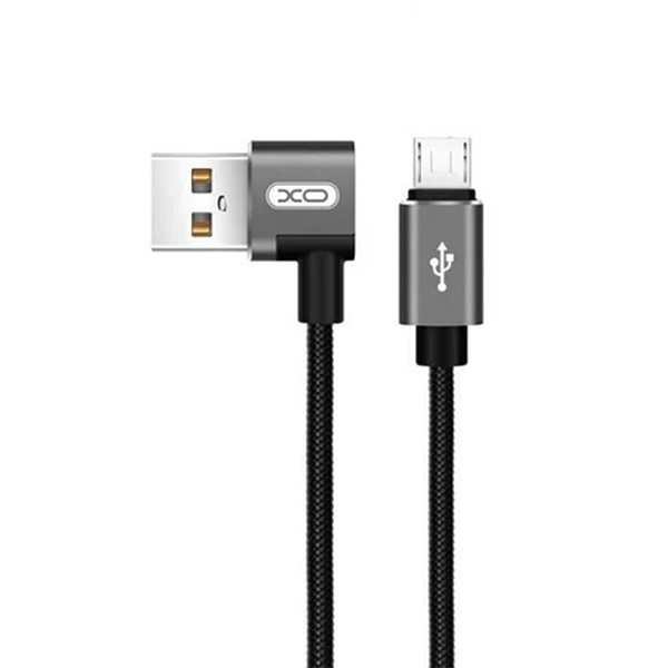 Кабель XO NB31 Micro USB 1m 2.4A L-Shape Black