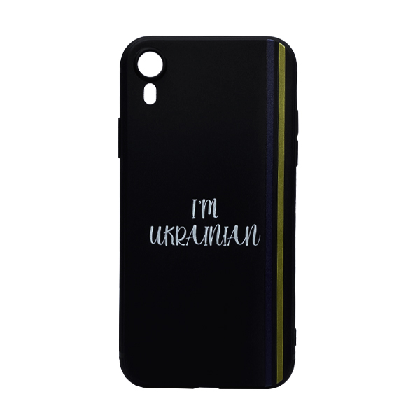 Чехол Wave We are Ukraine Case iPhone XR Black I`m Ukrainian with Camera Lens