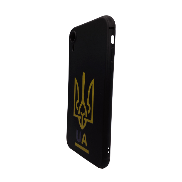 Чохол Wave We are Ukraine Case iPhone XR Black U&A with Camera Lens