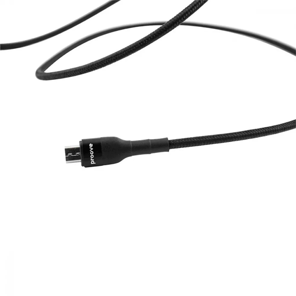 Кабель Proove Light Weft Micro USB 2.4A 1m Black