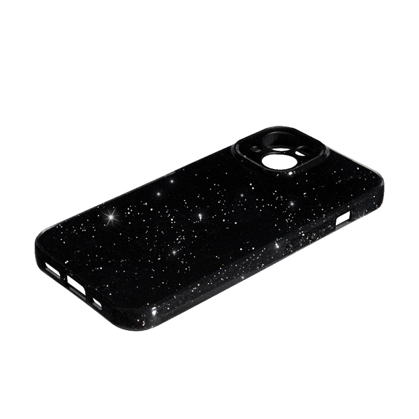 Чехол Silicon Shiny Case iPhone 15 Glitter Black