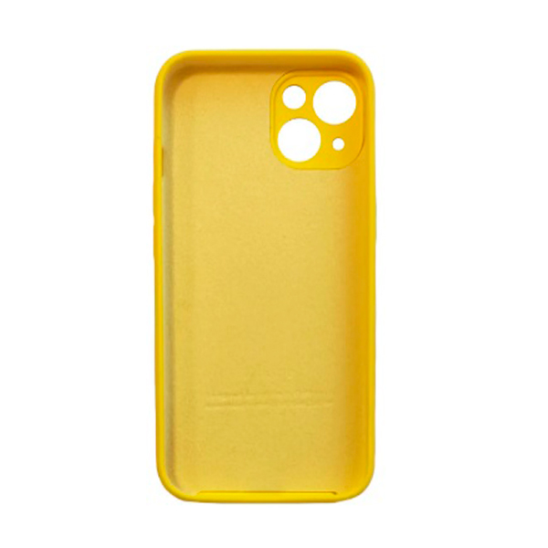 Чохол Soft Touch для Apple iPhone 13/14 Yellow with Camera Lens Protection Square