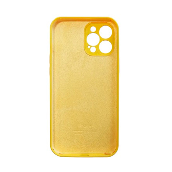 Чохол Soft Touch для Apple iPhone 13 Pro Max Yellow with Camera Lens Protection Square