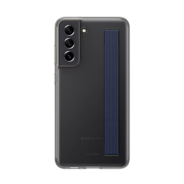 Чохол Чехол Samsung G990 Galaxy S21 FE Clear Strap Cover Dark Gray (EF-XG990CBEG)