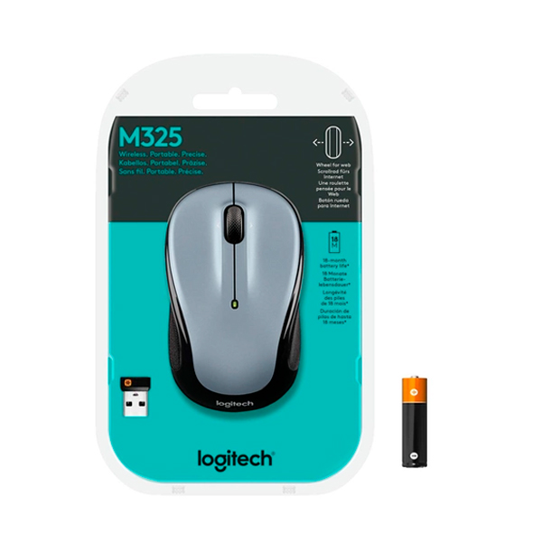 Беспроводная мышь Logitech M325s Light Silver (910-006813)