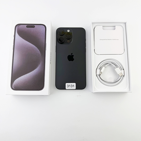 Apple iPhone 15 Pro Max 256GB Black Titanium Б/У №3131 (Стан 10/10)