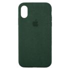 Чехол Alcantara для Apple iPhone X/XS Pine Green