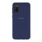 Чехол Original Soft Touch Case for Samsung A02s-2021/A025 Dark Blue