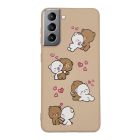 Чехол Original Soft Touch Case for Samsung S21/G991 Pink Sand Bears