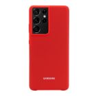 Чехол Original Soft Touch Case for Samsung S21 Ultra/G998 Red
