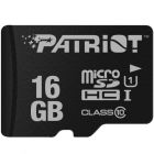 Карта памяти Patriot 16GB LX Series microSDHC Class 10 UHS-I (без адаптера)