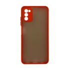 Чехол накладка Goospery Case для Samsung A03s-2021/A037 Red with Camera Lens