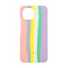 Чехол Silicone Cover Full Rainbow для Xiaomi Mi 11  Lite/Mi 11 Lite 5G/Mi 11 Lite 5G NE Pink/Lilac