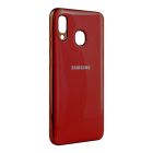 Чехол накладка Molan Soft Glass для Samsung A20-2019/A205/A30-2019/A305 Red