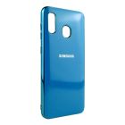 Чехол накладка Molan Soft Glass для Samsung A40-2019/A405 Blue