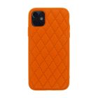 Чехол Leather Lux для iPhone 11 Orange